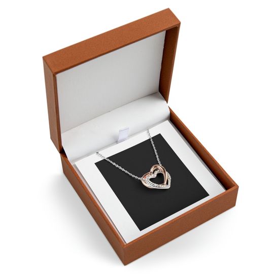 Discover Twin Hearts Necklace For Her, Gift For Wife