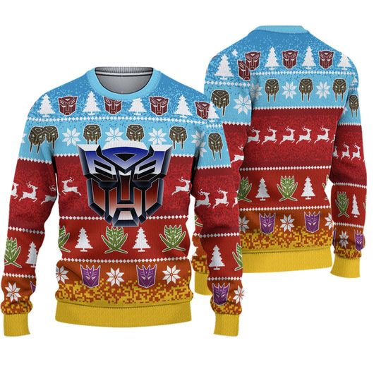 Discover Christmas Transformers Ugly Christmas Sweater