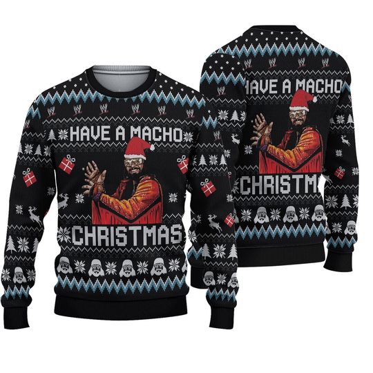 Discover Have a Macho Christmas Ugly Sweater, Macho Man Randy Savage Sweater
