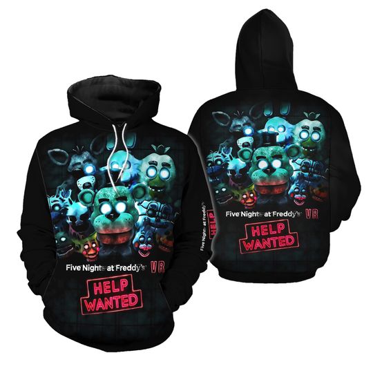 Discover Five Nights at Freddy Hoodie Horror Game Hoodie Cartoon