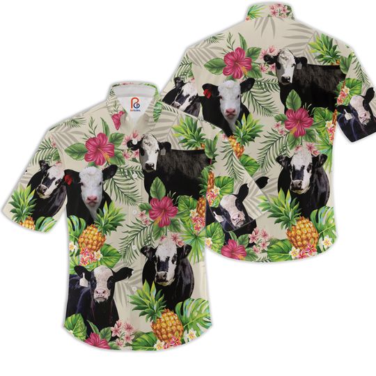 Discover Tropical Cow Hawaiian Shirt