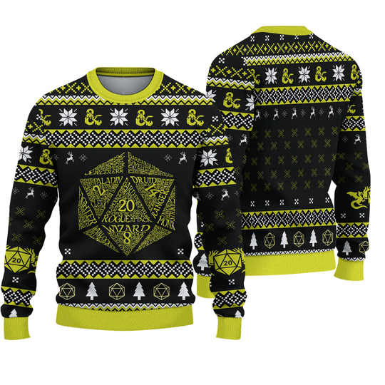 Discover Classes Dungeons and Dragons Game Master Ugly Sweater