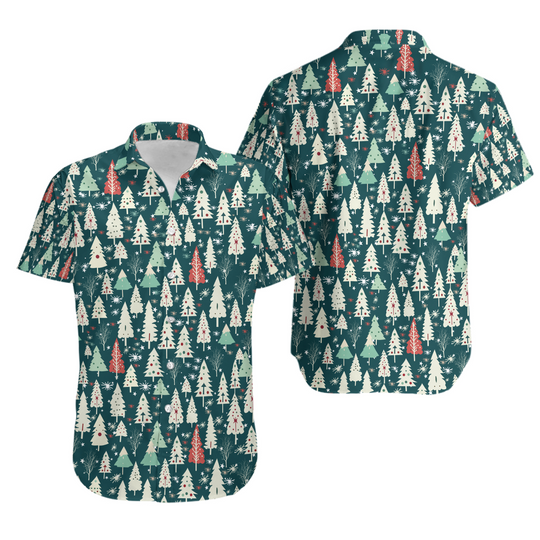 Discover Christmas Tree Hawaiian Shirt