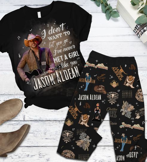 Discover Jason Aldean Pajamas Set - Country Music Shirt