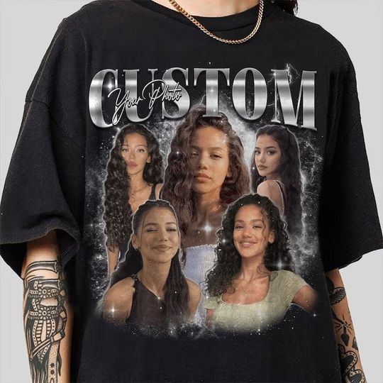 Discover Custom Vintage Rap Tee with Photo