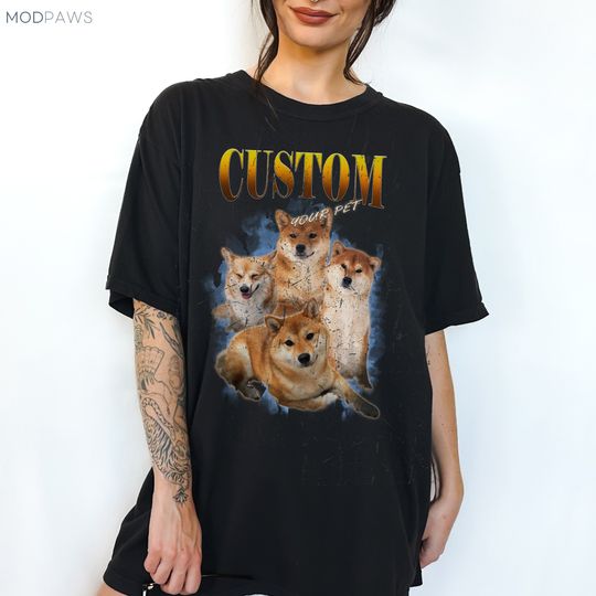 Discover Customized Vintage Pet Photo Shirt