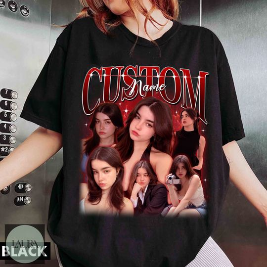 Discover Custom Vintage Girlfriend Rap Shirt with Photo