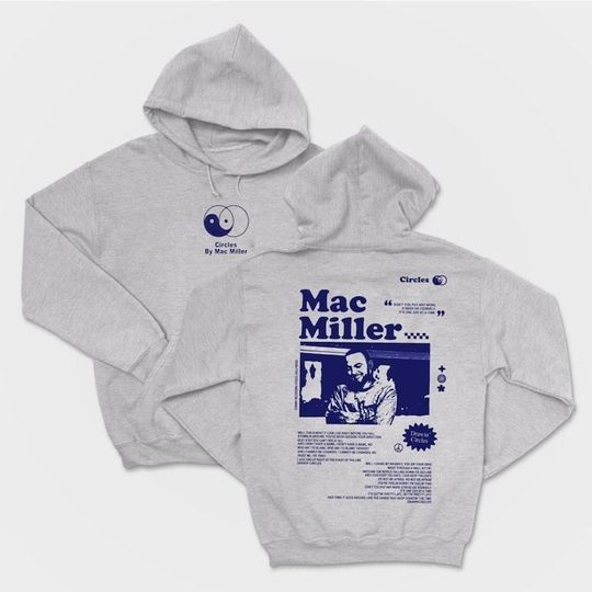 Discover macmiller Circles Shirt, macmiller Merch For Fans, Vintage Style Unisex Hoodie
