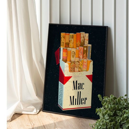 Discover Miller Limited Edition Poster Canvas, Hip Hop Poster, Rapper Poster