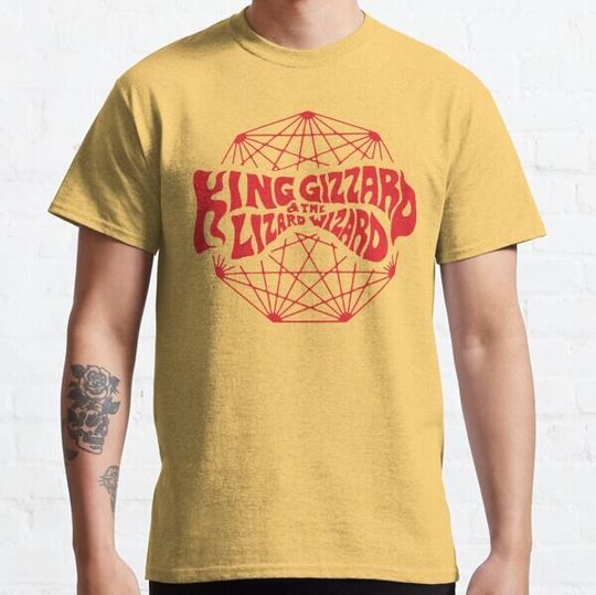 Discover Gizzard King T-Shirt, King Gizzard and the Lizard Wizard, Multicolour writing Shirt