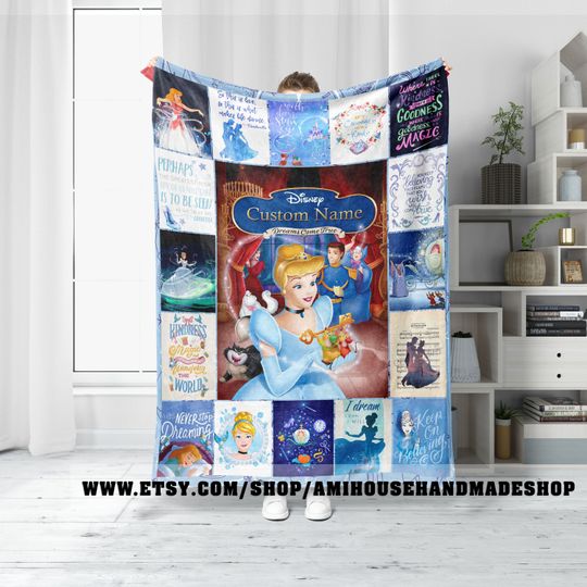 Discover Personalized Cinde Fleece Blanket, Custom Name Cinde Blanket