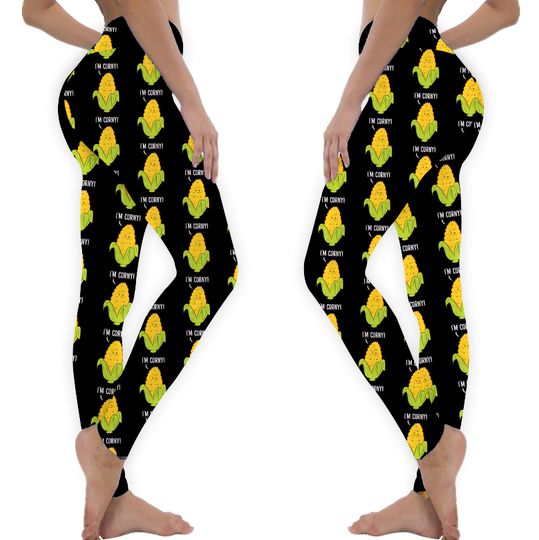Discover Corn on the cob I'm corny Leggings