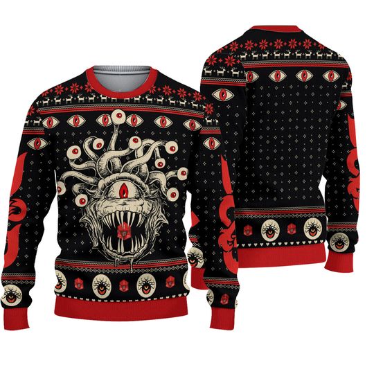 Discover DnD Classes Collection Christmas 3D Sweater