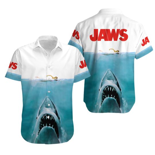 Discover Jaws Thriller Film Shark Ocean Hawaiian Shirt