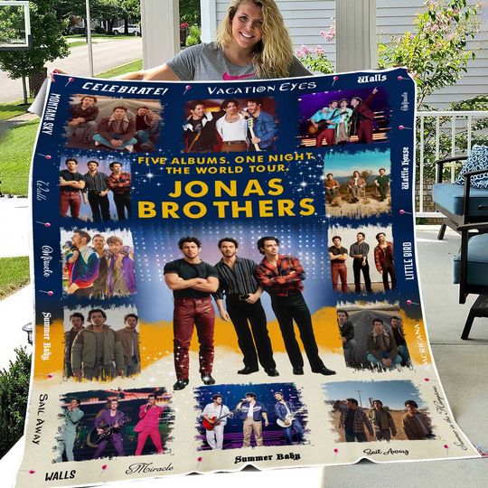 Discover Christmas Jonas Brothers Fleece Blanket