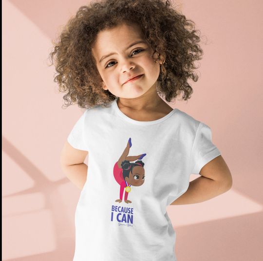 Discover Simone Biles Toddler Shirt, Because I Can Shirt, Simone-Biles Goat