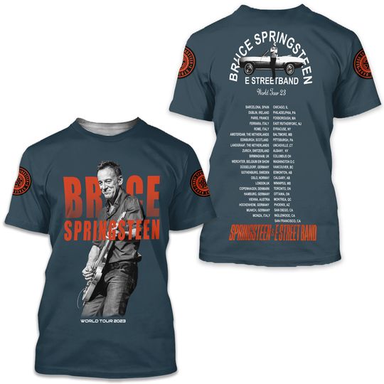 Discover Bruce Springsteen E Street Band 3D Tshirt