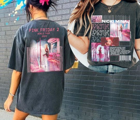 Discover Nicki Minaj Tour Shirt - Pink Friday 2 Fan Apparel