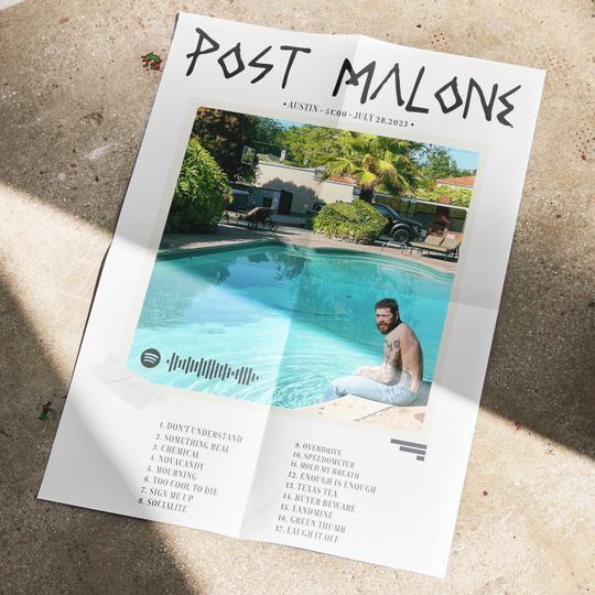 Discover Post Malone Album Cover Poster