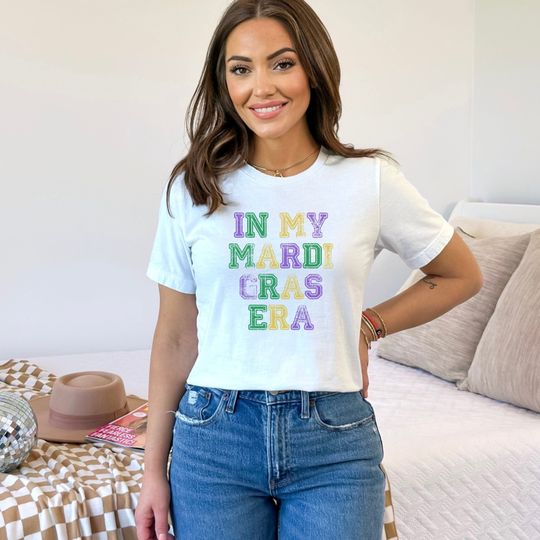 Discover In My Mardi Gras Era Tshirt, Simple Cute Mardi Gras 2024 Shirt, Louisiana Tee