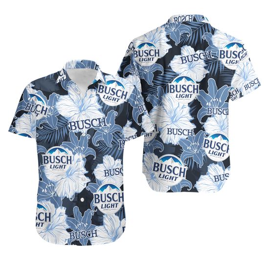 Discover Light Beer Floral Pattern Light Beer Hawaiian Shirt