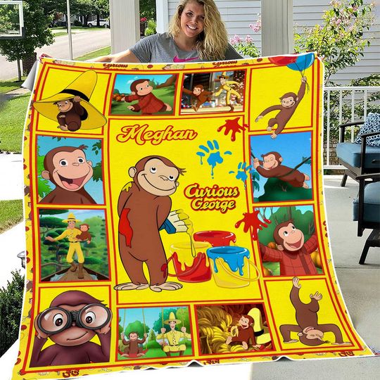 Discover Personalized Curious George Blanket