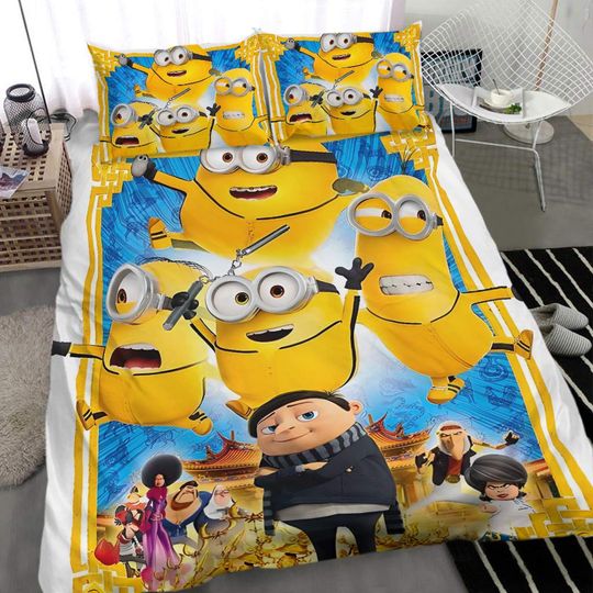 Discover The Minions pattern Bedding Set