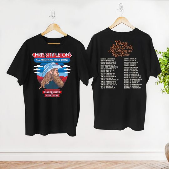 Discover 2024 All American Road Show Tour T-Shirt, Chris Stapleton Fan Gift Shirt