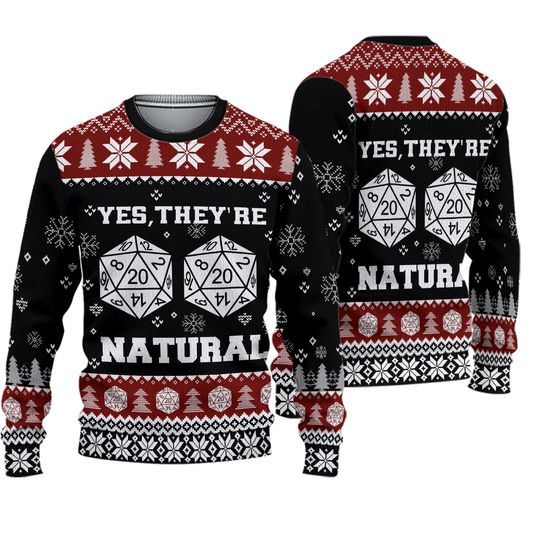 Discover D&D Yes They Are Natural Ugly Sweater