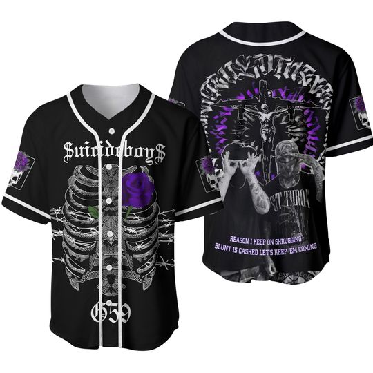Discover Suicideboys Reason I Keep On Shrugging Baseball Jersey