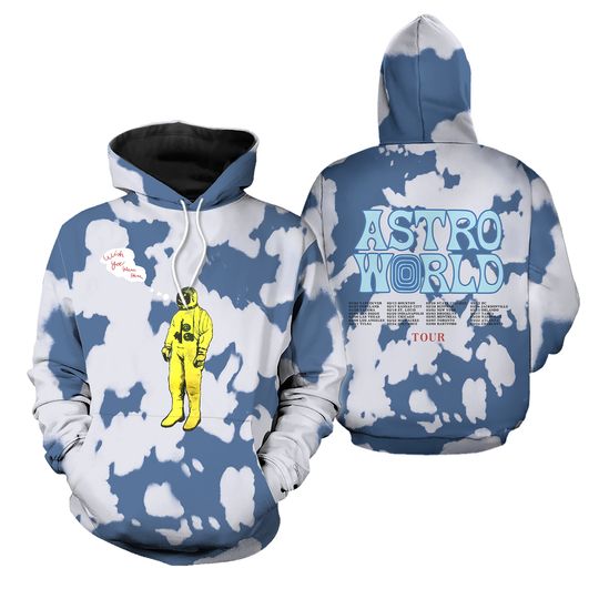 Discover Travis's Universe: Astroworld 3D Hoodie