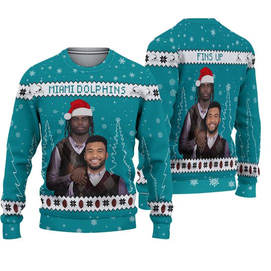 Discover Tua Tagovailoa Tyreek Hill Miami Football Ugly Christmas Sweater