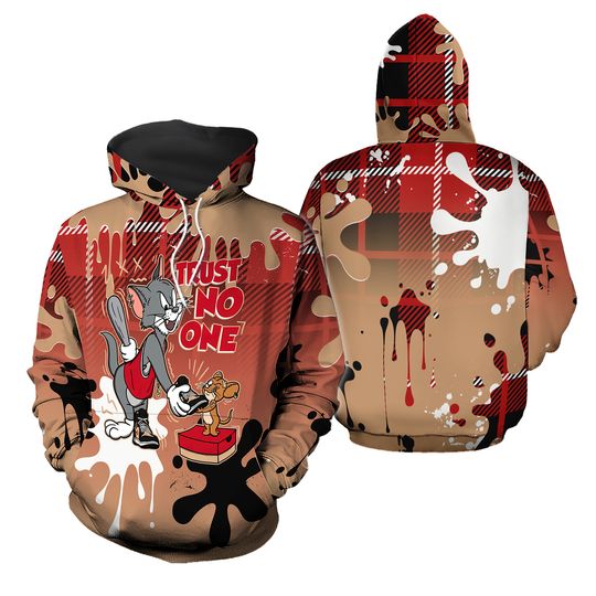 Discover Trust No One Cat And Mouse 3D Splash match AJ 1 Mid Tartan