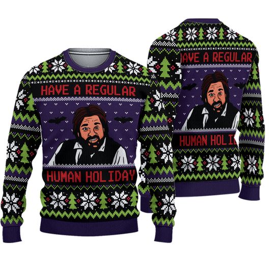 Discover Have A Regular Human Holiday Ugly Christmas Sweater