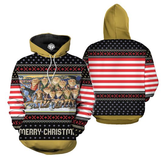 Discover Christmas The Yule Lads Music 3D Hoodie