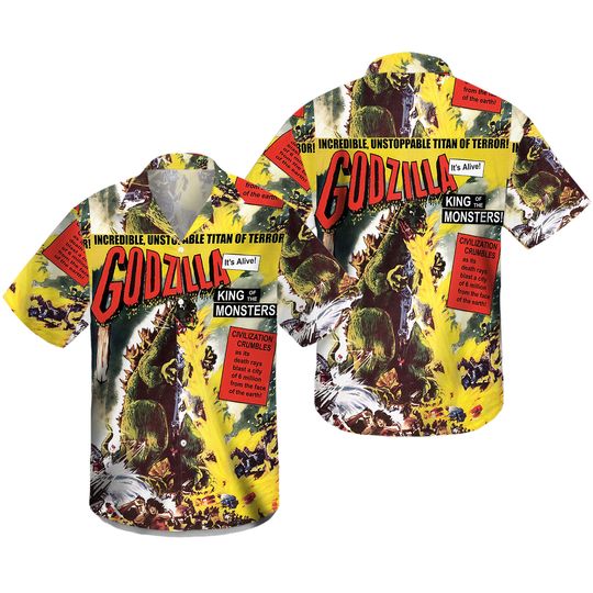 Discover god zilla King Of Monsters Hawaiian Shirt