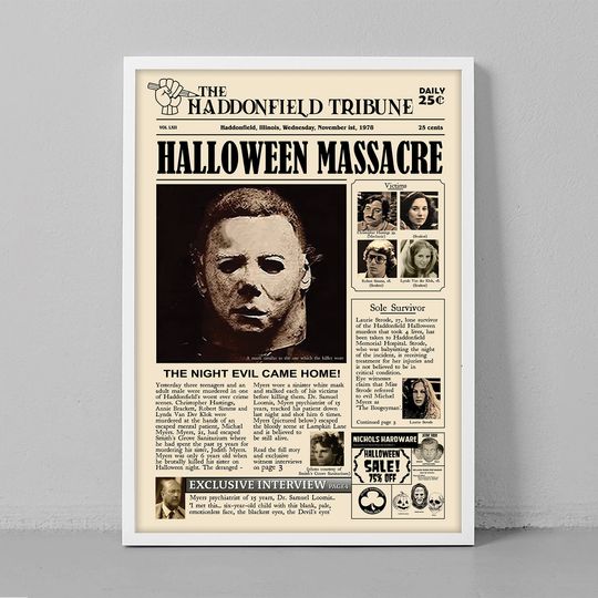 Discover Halloween 1978 Movie Michael Myers Poster