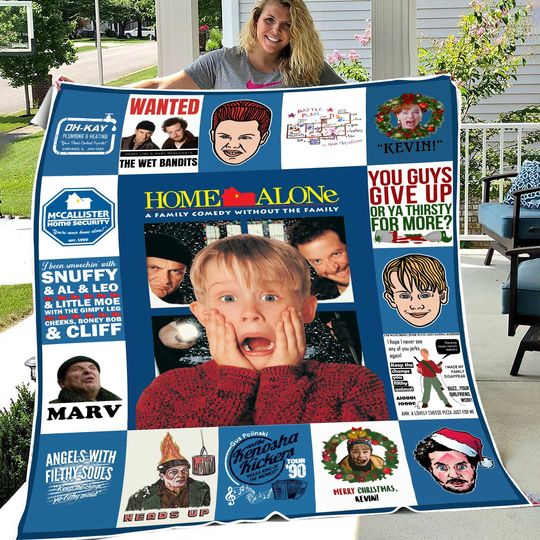 Discover Home Alone Characters Fleece Blanket