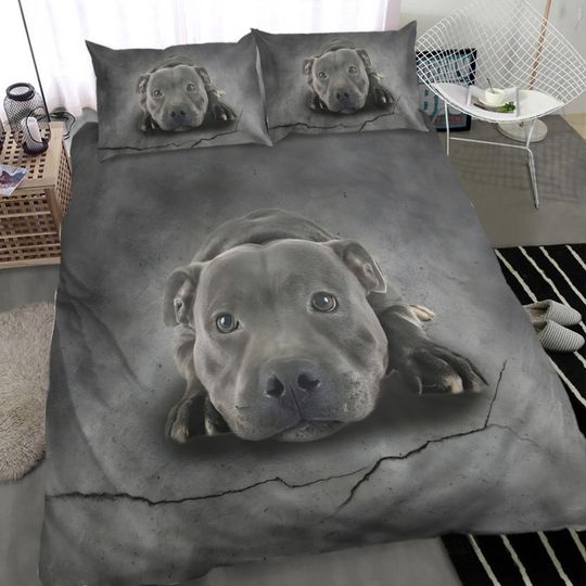 Discover Black Pitbull Sleeping Bedding Set