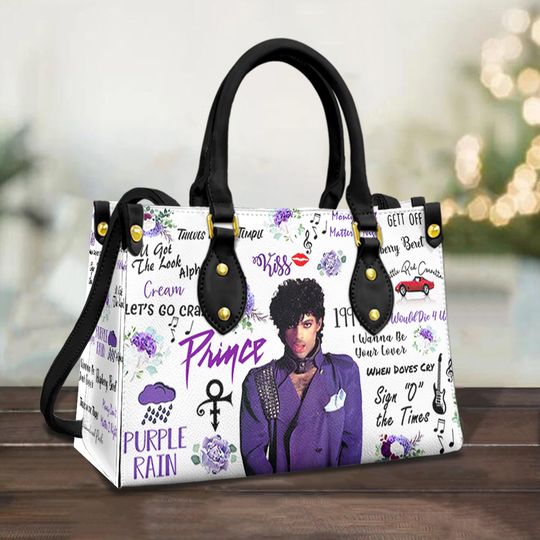 Discover Prince Purple Music Women Leather Handbag