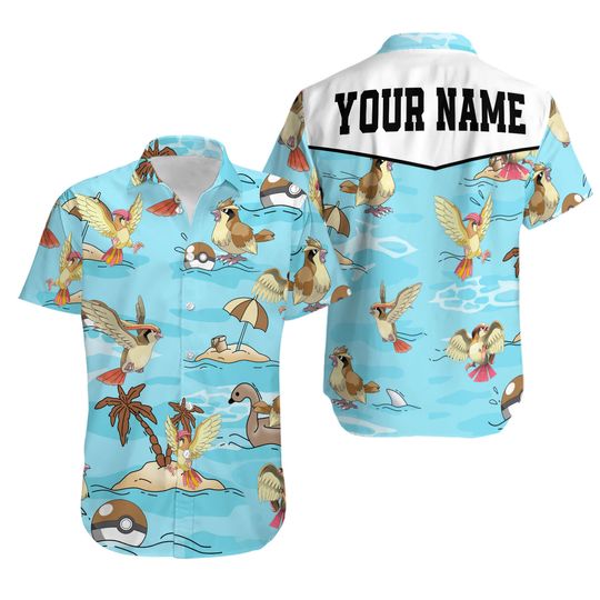 Discover Custom PKM Pidgey Hawaiian Pattern Hawaii Shirt