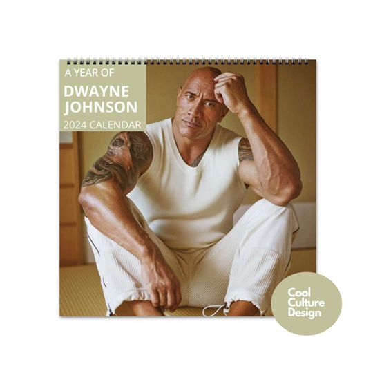 Discover Dwayne Johnson Calendar Vol.1 - 2024 Calendar, Wall Calendar 2024