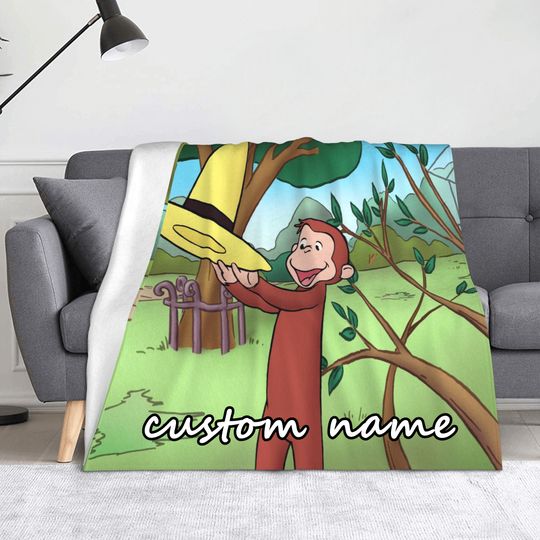 Discover Curious George Monkey Blanket, Home Decor