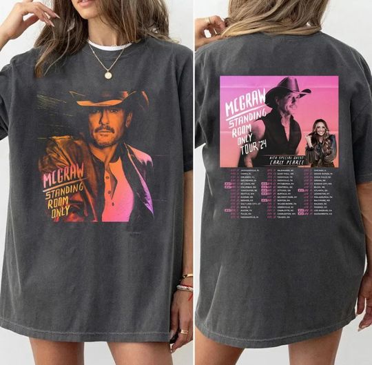 Discover Tim McGraw 2024 Tour T-Shirt,Country Music shirt for Fan