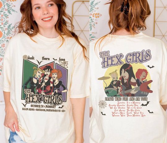 Discover The Hex Girls Rock Band Music 2 Sides Shirt | The Hex Girls T Shirt
