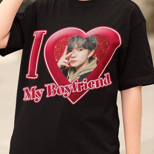 Discover Enhypen Heeseung I Love My Boyfriend Shirt Custom Photo Shirt