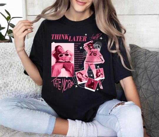 Discover 90s Tate McRae Think Later Album Shirt