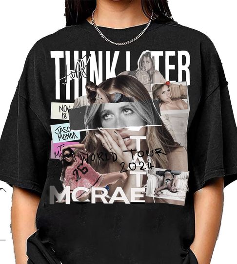 Discover Vintage 90s Tate Mcrae Shirt,Unisex Gift ,World Tour 2024 T Shirt