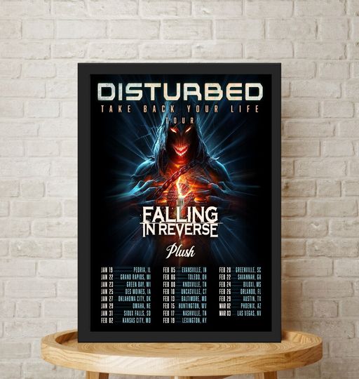 Discover Disturbed Take Back Your Life Tour 2024 Poster