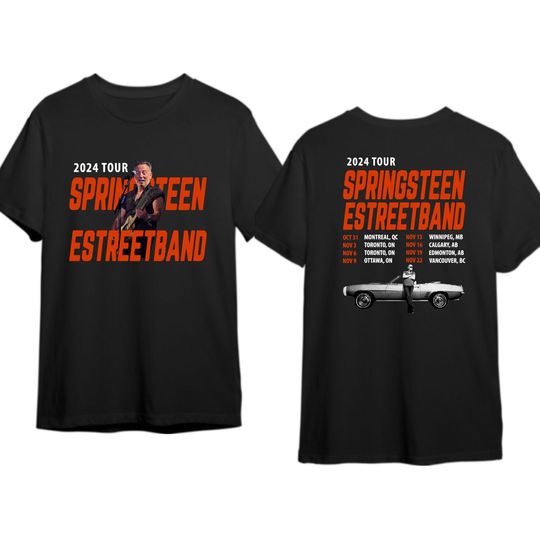 Discover Bruce Springsteen and E Street Band Canadian 2024 Tour Shirt